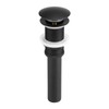 Kitchen Bathroom Basin Sink Solid Brass Popup Drain Stopper Black