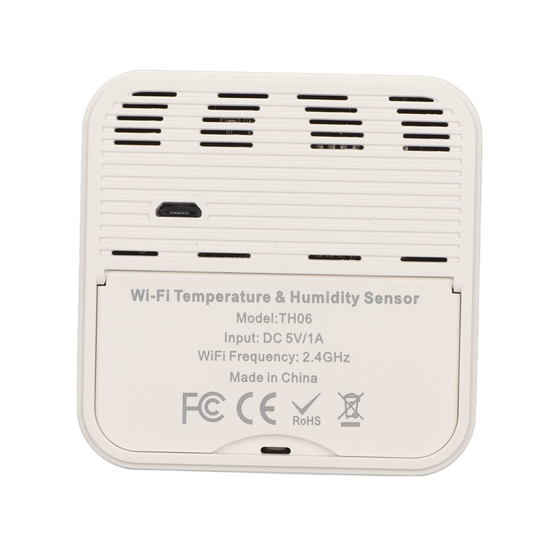 Smart WiFi Temperature Humidity Sensor 2.4GHz Wireless Phone Remote for