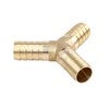 X AUTOHAUX 19mm Brass Hose Barb Fitting 3 Way Y