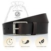 LINDENMANN Men's Leather Belt 40 mm Wide Belt Full Cowhide