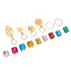 Dreadlocks Jewelry Hair Braiding Beads Alloy Dreadlocks Cuff Ring Hair