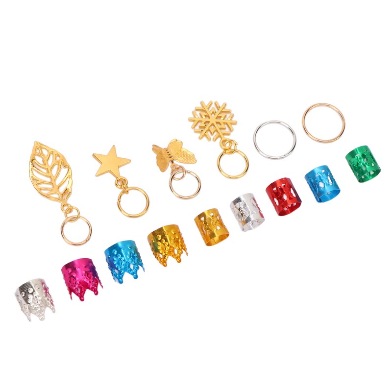 Dreadlocks Jewelry Hair Braiding Beads Alloy Dreadlocks Cuff Ring Hair