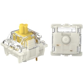 DRAOZA Gateron Pro 2.0 Switch 3-Pin Prelubricated RGB Yellow Red Brown Compatible MX Mechanical Keyboard (108pcs Pro 2.0 Yellow)