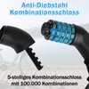 Bicycle Lock High Security with 5 Digit 100 cm Length,