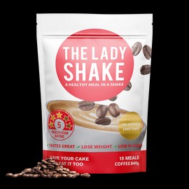 The Lady Shake Meal Replacement Shake 15 Meals 840g, Coffee