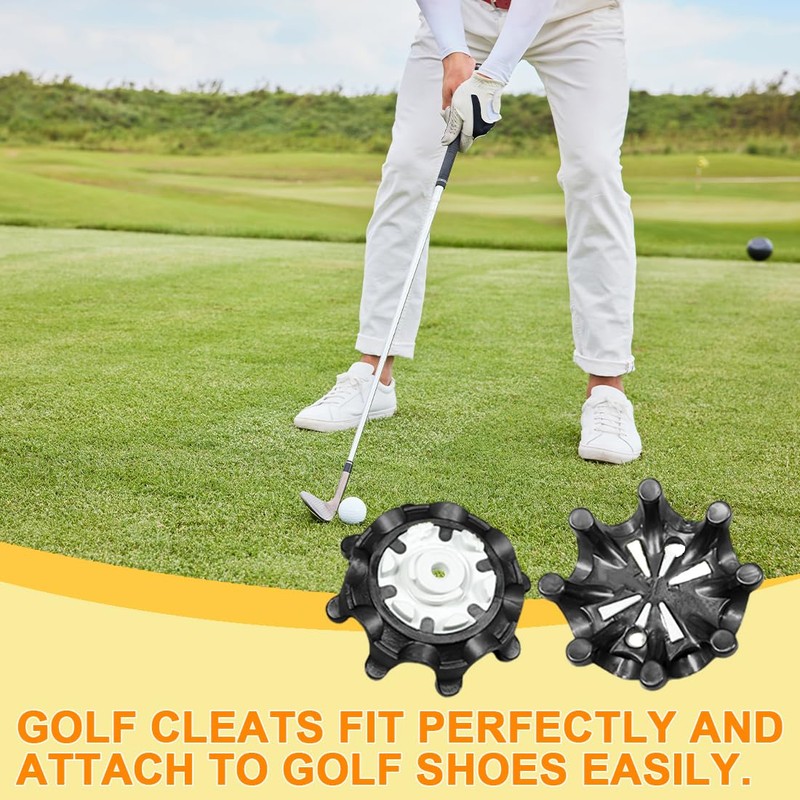 QIBZI Golf Spikes Golf Shoe Spikes Golf Shoe Cleats with