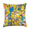 The Simpsons Springfield Characters Print Throw Pillow