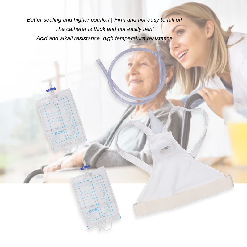Male Urinal Pee Holder Breathable Prevent Leak Soft Silicone Urine
