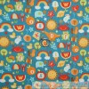 Riley Blake Designs BonEful Fabric FQ Cotton Quilt Blue Red