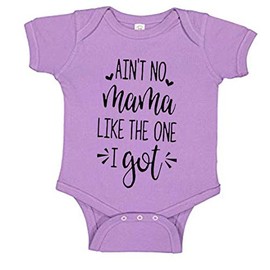 Southern Sisters Ain't No Mama Like The One I Got Baby Romper for Boys or Girl - Lavender Newborn