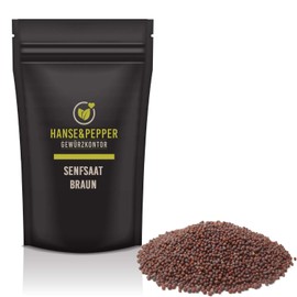 250g Senfsaat braun ganz Sarepta Brassica juncea Gourmet 1A Qualität- Greenline Serie