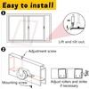 Nkiy Quen 1 Inch Sliding Screen Door Rollers 4 Pcs