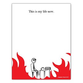 This is My Life Now - Things To Do List Notepad - Funny Office Gag Gift Pad