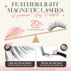 LASHVIEW LASHVIEW Upgrade Magnetic Eyelashes with Applicator Reusable Soft Magnetic