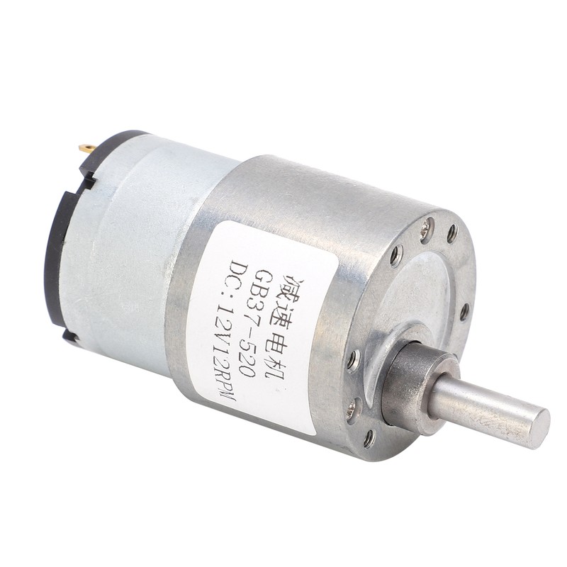 DC Motor 12V 12RPM Reducer Shaft SelfLocking Geared Motor for
