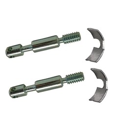 cyclingcolors 2 x Bed Screws M6 x 50 mm + Segment Part 38 mm Furniture Connector Bed Connector Furniture Body Connector Crescent Nuts Crescent Moon