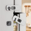 2Pack Child Proof Refrigerator Lock,Fridge Locks for Kids with Sticky