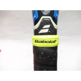 Babolat NEW 2X BABOLAT (YELLOW) CUSTOM RING RUBBER GRIP BAND FOR TENNIS RACQUETS. QTY: 2