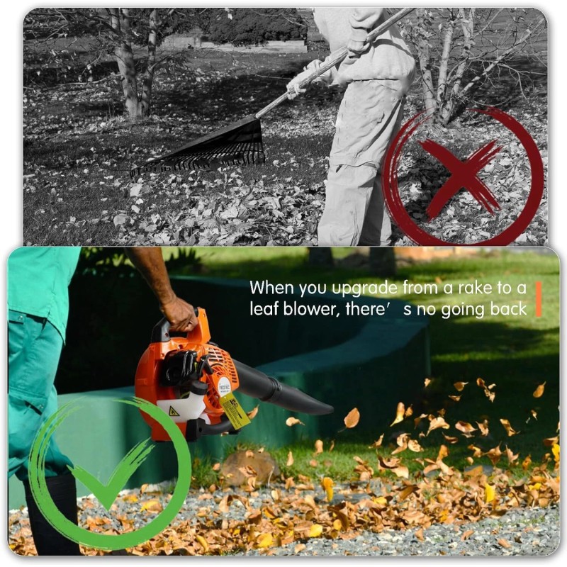 NEOTEC Handheld 2-Stroke Leaf Blower Gas Powered Commercial Heavy Duty