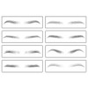 8pcs Tattoo Eyebrow Sticker Waterproof Breathable Long Lasting False Eyebrows