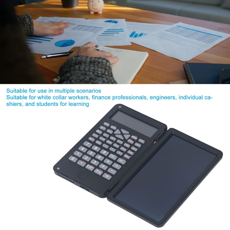 Scientific Calculator Multifunctional Function Calculator with Erasable Writing Board for