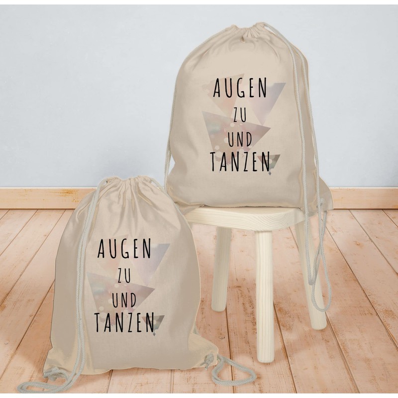 Festival Gym Bag - “Augen zu und tanzen” (Close Your