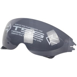 Yesmotor 3/4 Helmet Visors, Model 818-Visors Easy Replacement & High Definition Half Helmet Visor Attachment（Smoke）