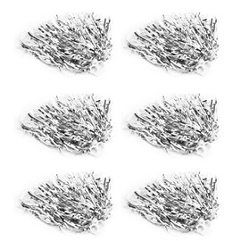 6Pcs Cheerleading Poms, 7 Colors Cheerleader Pom Poms for Sports Party Dance (Silver) Sports Bag