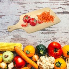 Fackelmann Griffbrett, Küchenbrett aus Buchenholz, Servierbrettchen (Farbe: Braun), Menge: 1 Stück