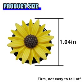 3PCS Daisy Flower Car Dashboard Air Vent Trim Clip, Cute Daisy Air Conditioner Outlet Clip Car Charm for Women, Car Air Freshener Vent Clip Auto Interior Decoration for Girls Present (Yellow)
