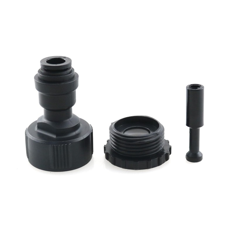 HJGarden 2 Sets Automatic Waterer Spray Fitting Black PE Quick