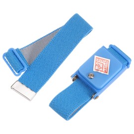 MECCANIXITY Anti Static Wrist Strap, ESD Antistatic Bracelet Adjustable Cordless with Spare Bracelet for Computer Electronics Repair Sky Blue