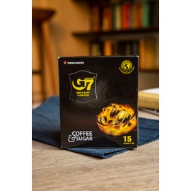 Trung Nguyen — G7 Instant Coffee — 2 in 1 — Coffee & Sugar — Strong and Bold — Instant Vietnamese Coffee (15 Single Serve Packets)