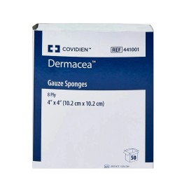 Covidien Dermacea 8-Ply Gauze Sponge Sterile 4 x 4" 25 Pack(s) 2  per Pack