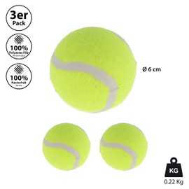 Dryer Balls Set of 3 | Diameter 6 cm Rubber Core Yellow Polyester Felt | Tennis Balls Dryer Drying Time Saving Energy Saving