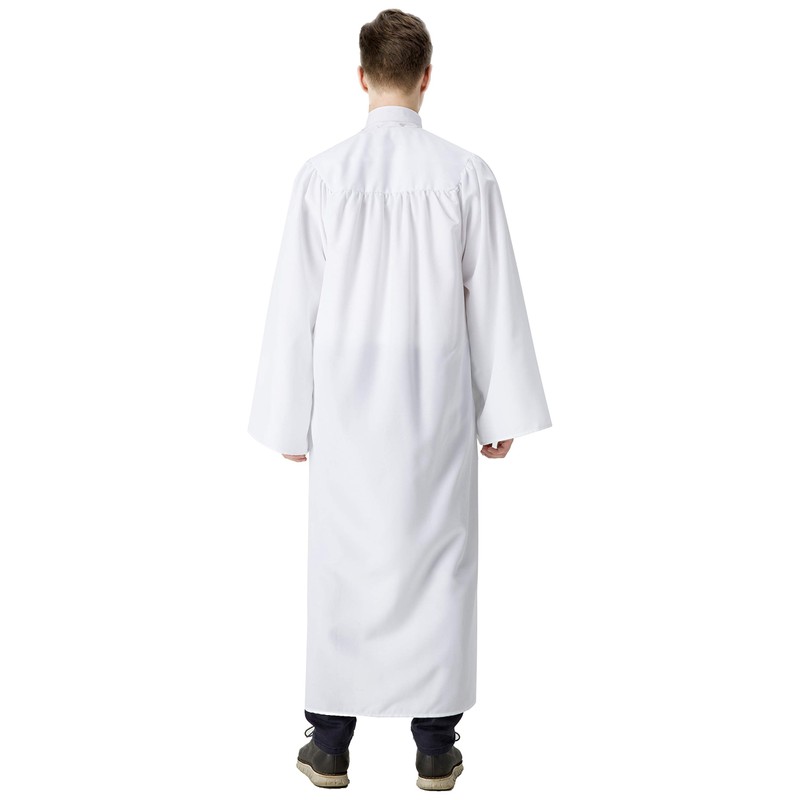 IvyRobes Bata unisex mate con mangas abiertas para bautizo, confirmación,