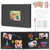 A5 Scrapbook Kit,Scrapbook Photo Album 60 Pages,21.5×15 cm DIY Photo