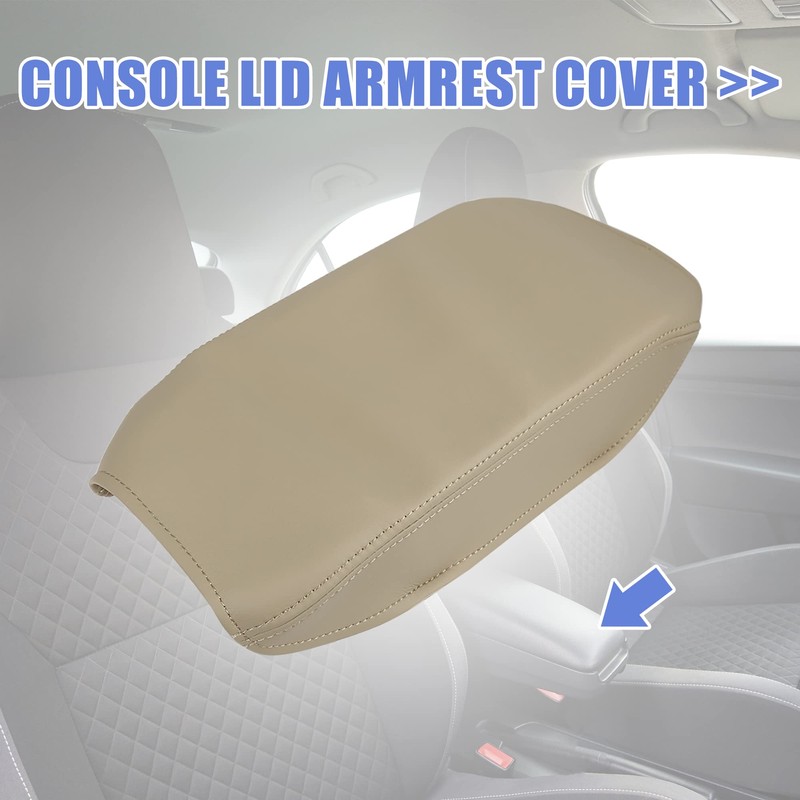 X AUTOHAUX Car Center Console Lid Armrest Seat Box Cover