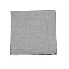 Harman Set of 4 Linen Like Napkin w/Hemstitch Detail 18" x18" Grey