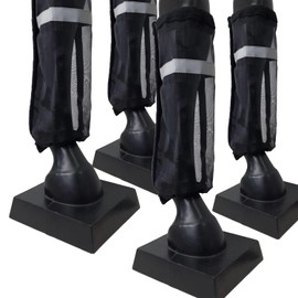 Derby Originals Reflective Fine Mesh Leg Horse Fly Boots - Set of 4