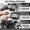 JYIS Cool Motorcycle License Plate Frame, Heavy-Duty Skull Motorcycle License