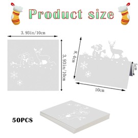 50 Pcs Christmas Place Cards, Place Cards, Christmas Place Cards for Table, Name Place Cards for Table Place Cards Table Name Cards Use for Christmas Party Table Place Name Cards Decoration