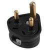 Pro Elec 2A, 3-Pin, Round Mains Plug, Black