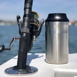 CanKeeper 3-In-1 - FITS 12oz, 16oz and Slim Cans - Keep Your Can Cold For Hours - Double Walled and Vacuum Insulated Can Cooler - Lid Keeps Cold In, Dirt Out (Stainless)