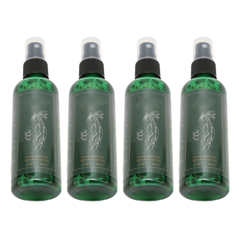 4pcs Ginseng Hair Regeneration Spray Moisturizing Tough Root Hair Regrowth