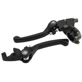 TKSE Motorcycle Brake Clutch Lever,1 Pair Brake Clutch Handlebar, Handlebar Clutch Master Cylinder Folding Aluminum Clutch Brake Lever for SSR Xmotos Apollo 125 Pit Dirt Bike Motorcycle