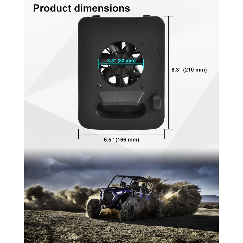SAUTVS Engine Access Panel with Cooling Fan Assembly for 2014-2023