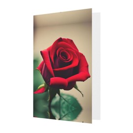 A Red Rose Stylish Unique Pearl Paper Greeting Cards Greetings Blank Cards Assortment With Envelopes