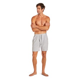 TAHARI Men's The Ultimate Comfort Sleep Pajama Short for Men – Soft Cotton Relaxed Fit Lounge Shorts (Heather Grey, Medium)