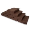 N'icePackaging 50 Qty - Dark Chocolate-Brown Cotton Filled Gift Boxes
